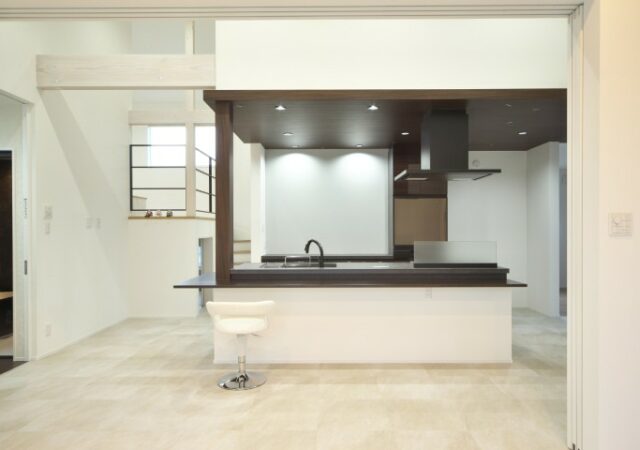 平屋＋スキップフロアの高性能な家